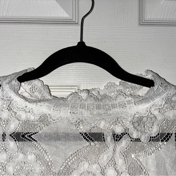 SHEIN Elegant White Lace Layering Women's Top XXL - Picture 3 of 5